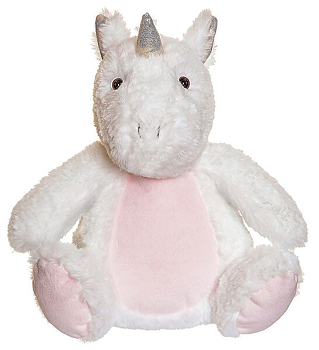 Teddykompaniet Enhörning vit/rosa - Lyser i mörkret!