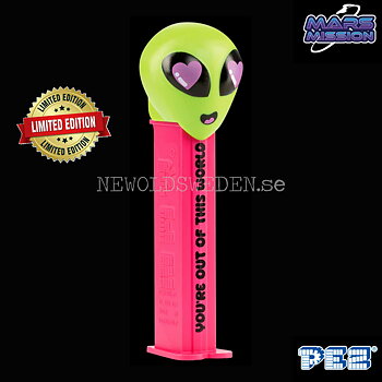 PEZ Dispenser SPECIAL VALENTINE'S ALIEN LIMITED EDITION + Candy - Valentine's Day - PE85