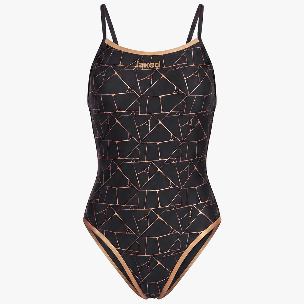Jaked thin strap swimsuit Marble - 3
