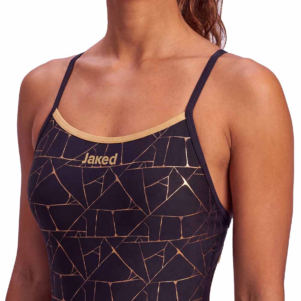 Jaked thin strap swimsuit Marble - 5