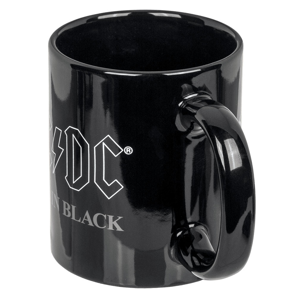 Svart AC/DC mugg