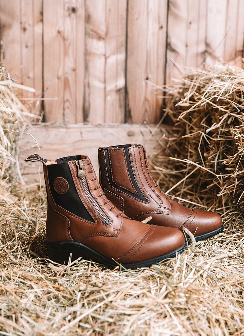 Mountai Horse Valkyria Side Zip Paddock lær 36-43 - 2