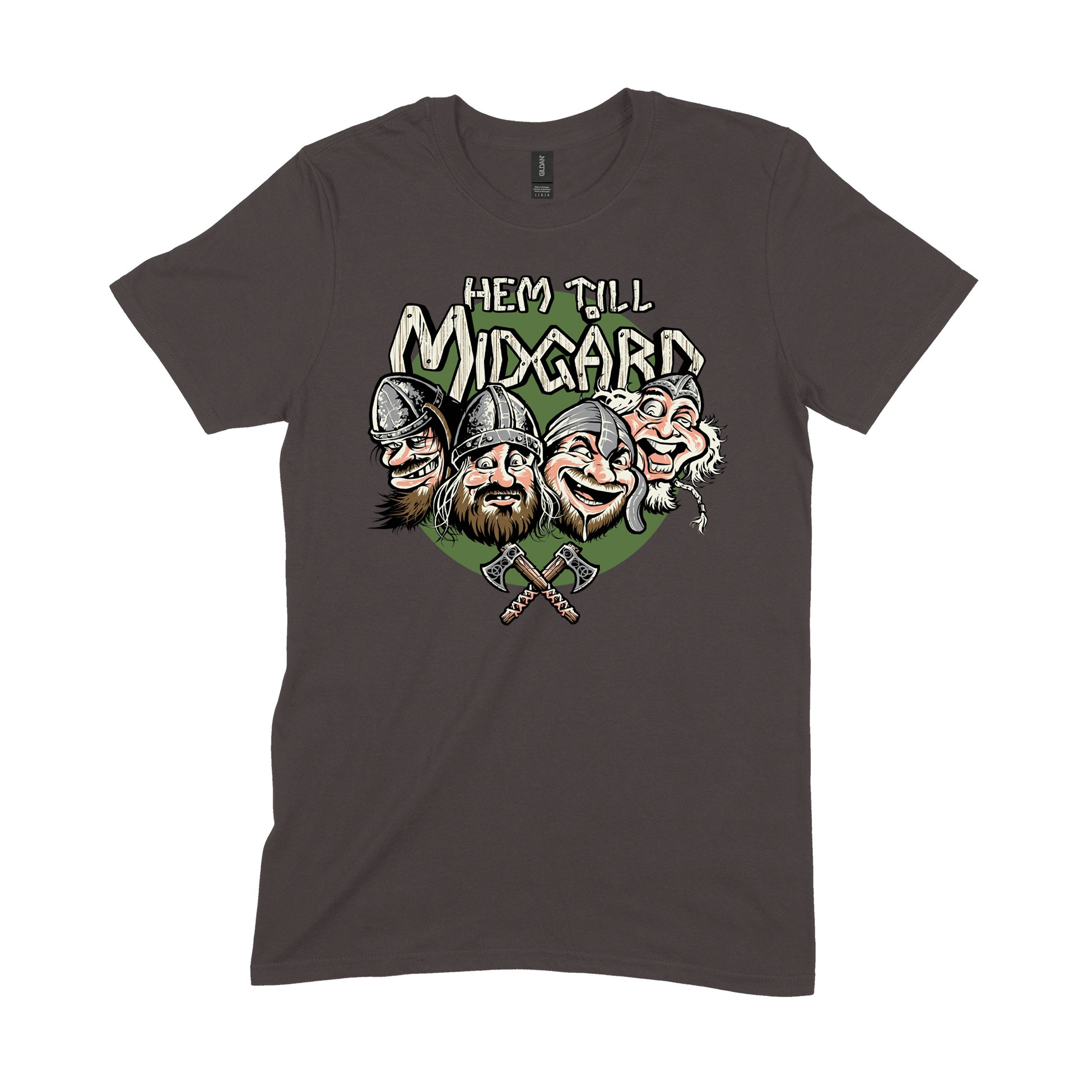 HEM TILL MIDGÅRD - T-SHIRT, MIDGÅRDS KRIGARE (BROWN)