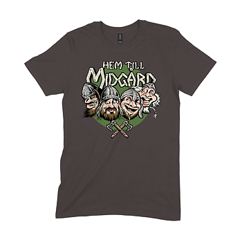 HEM TILL MIDGÅRD - T-SHIRT, MIDGÅRDS KRIGARE (BROWN)