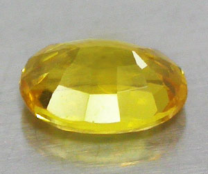 0.67 ct tjusig 6.4 mm oval naturlig kanarie gul safir ädelsten - 3
