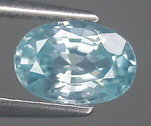 1.16 ct top kvalitets naturlig blå zirkon ädelsten