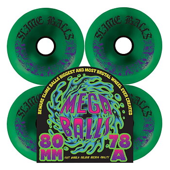 Slime Balls Mega Balls 78a Green 80mm Cruiserhjul