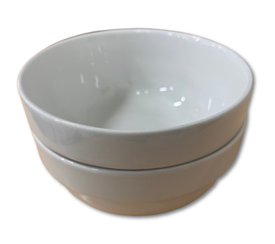 2 vita skålar 13cm