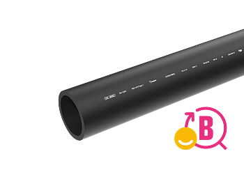 PE rör 160/9,5X12m svart SDR17 PN10 PE100RC