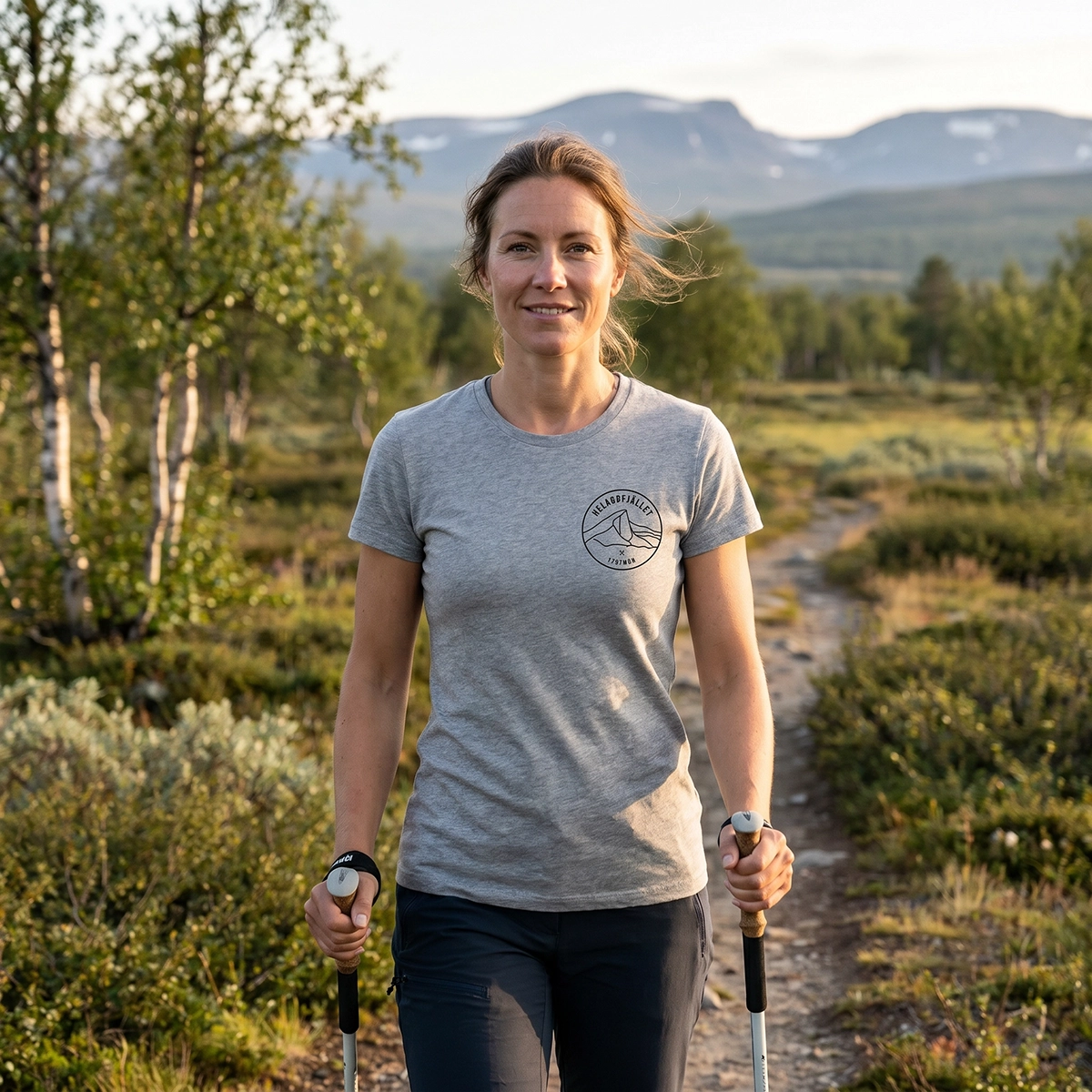 T-shirt Helagsfjället Dam Grå - 2