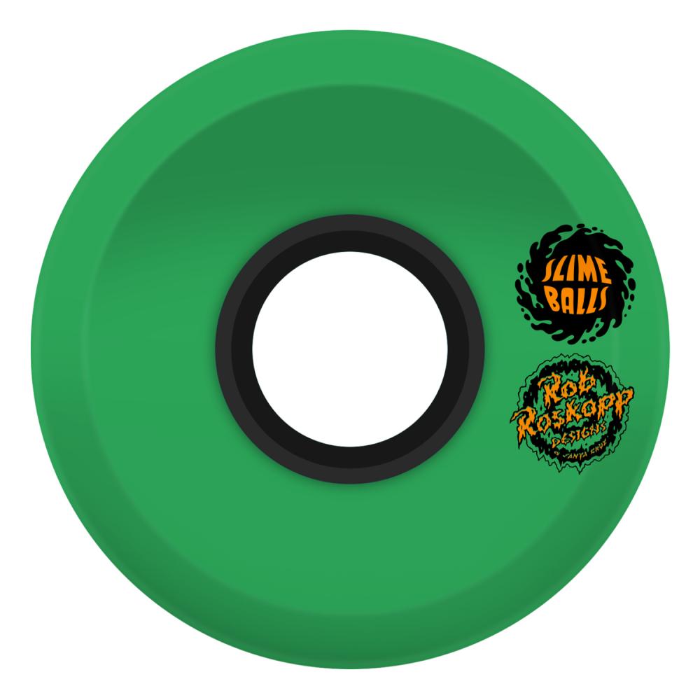 Slime Balls Roskopp Face Two Reissue OG 78a Green 60mm Cruiserhjul - 2