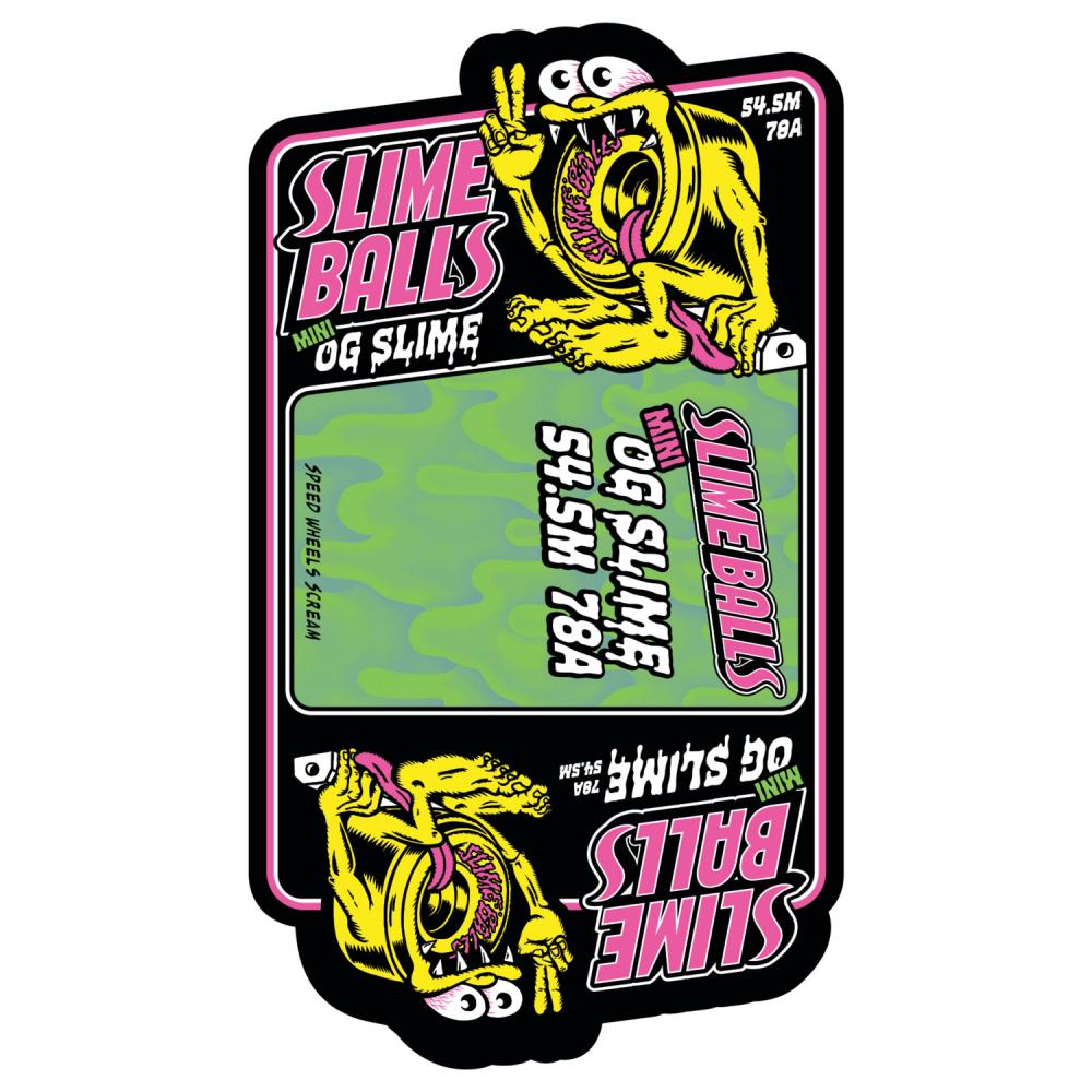 Slime Balls Jelly Fish Mini OG Slime 78a Black 54,5mm Cruiserhjul - 3