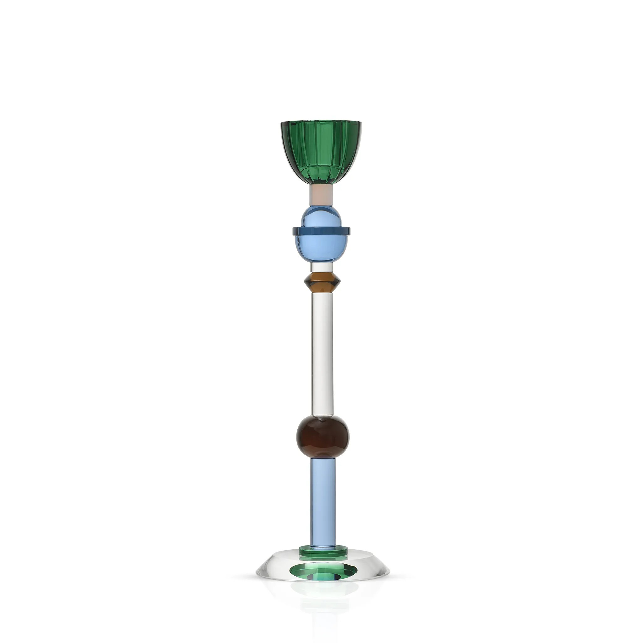 Valentin Ljusstake - Teal/Rosa/Blå/Slate/Klar/Brun - 2