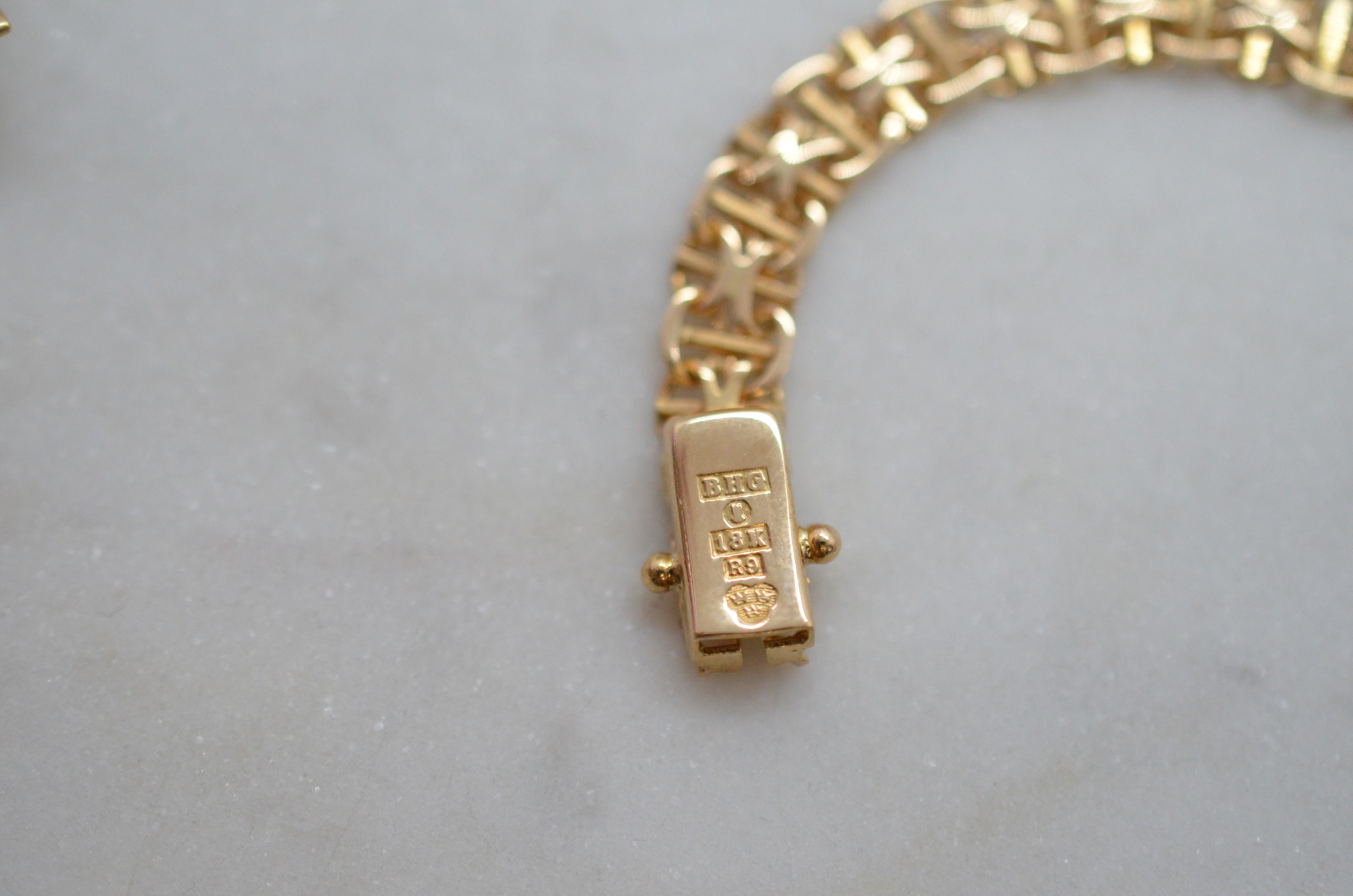 Vintage 18k gold X-link necklace, 1967 - 7
