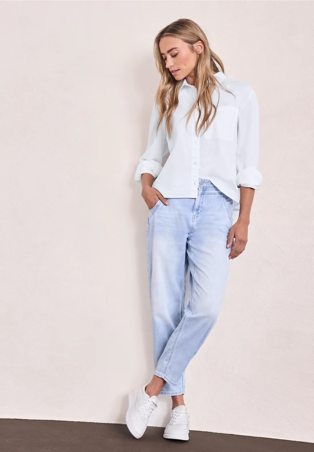 QR Cotton Shirtcollar Blouse - Street One
