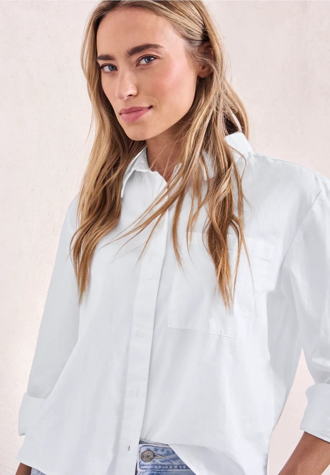 QR Cotton Shirtcollar Blouse - Street One