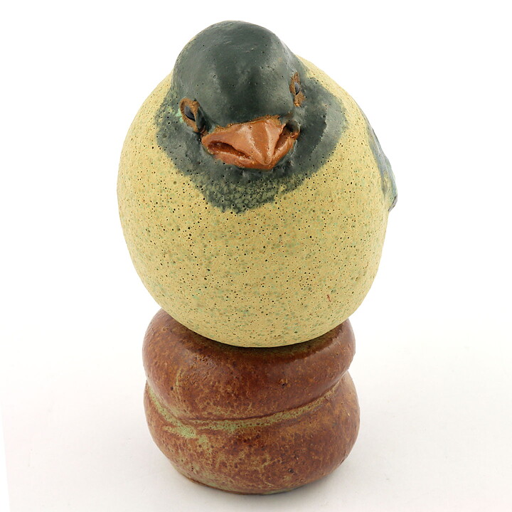 Gunnar Hansson (1960s) Bird on a Tree Stump 12 cm