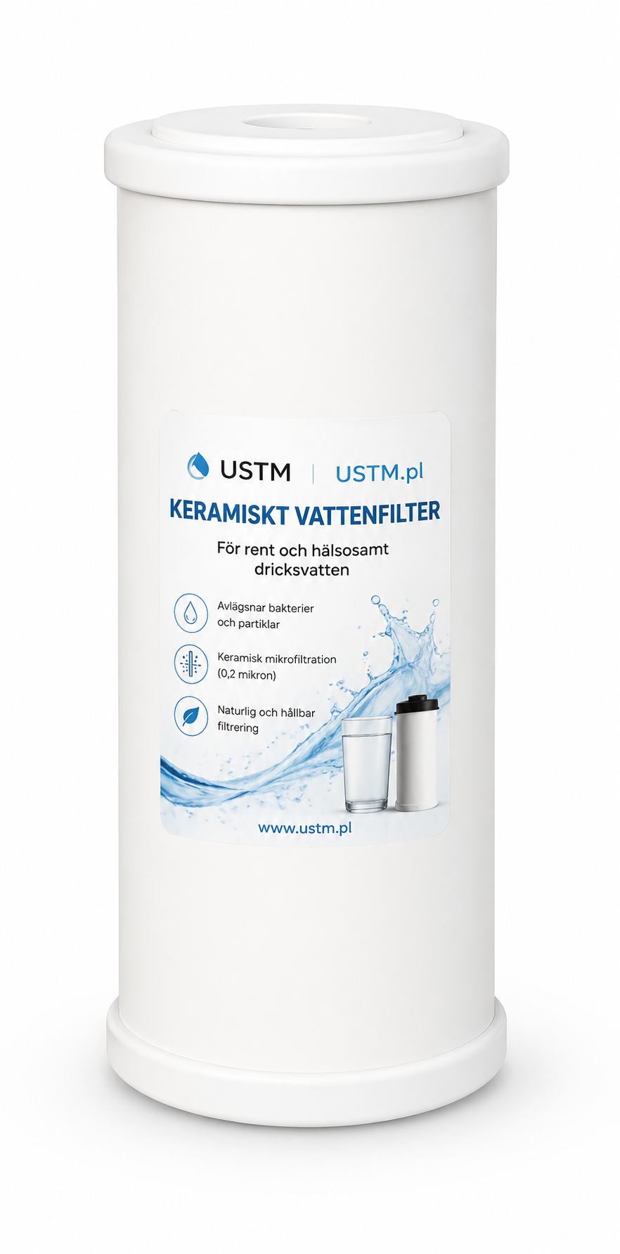 Keramisk filterpatron 10 tum