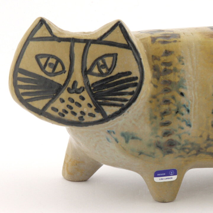 Lisa Larson (Large Zoo 1957) Captivating Cat 33/12 cm (8)