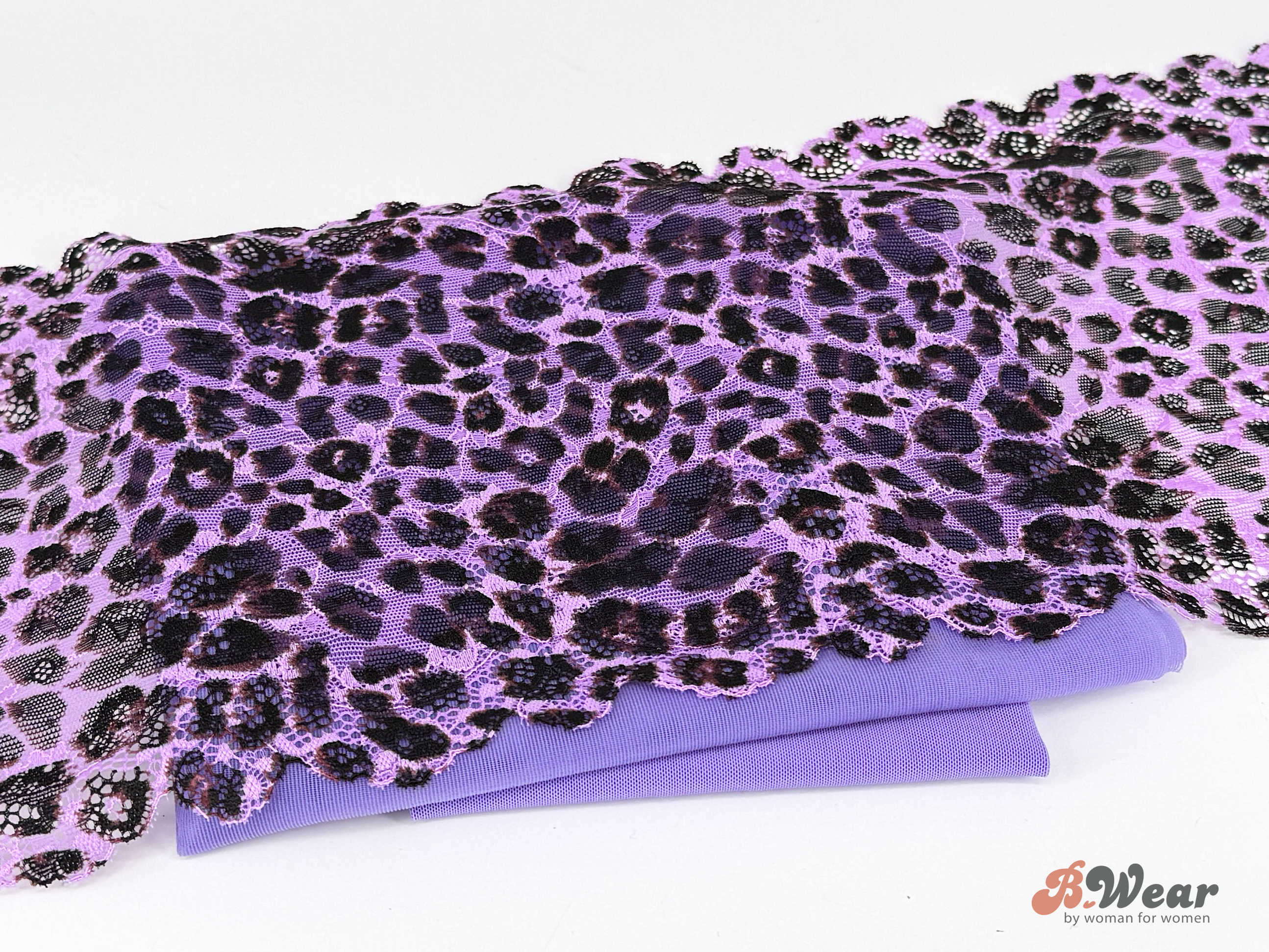 Lilac & Black Leopard Print Bra kit - 3