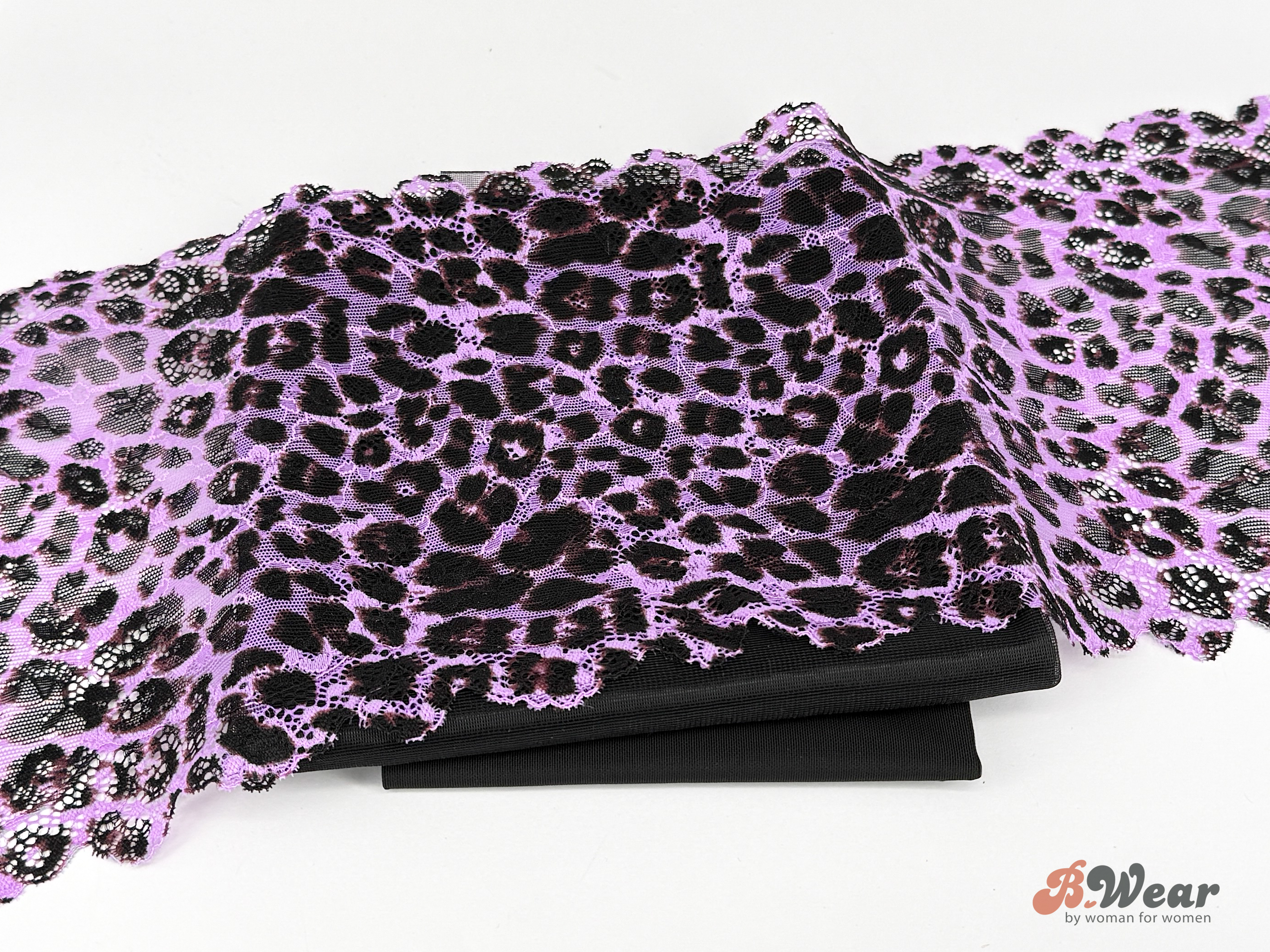 Lilac & Black Leopard Print Bra kit - 4