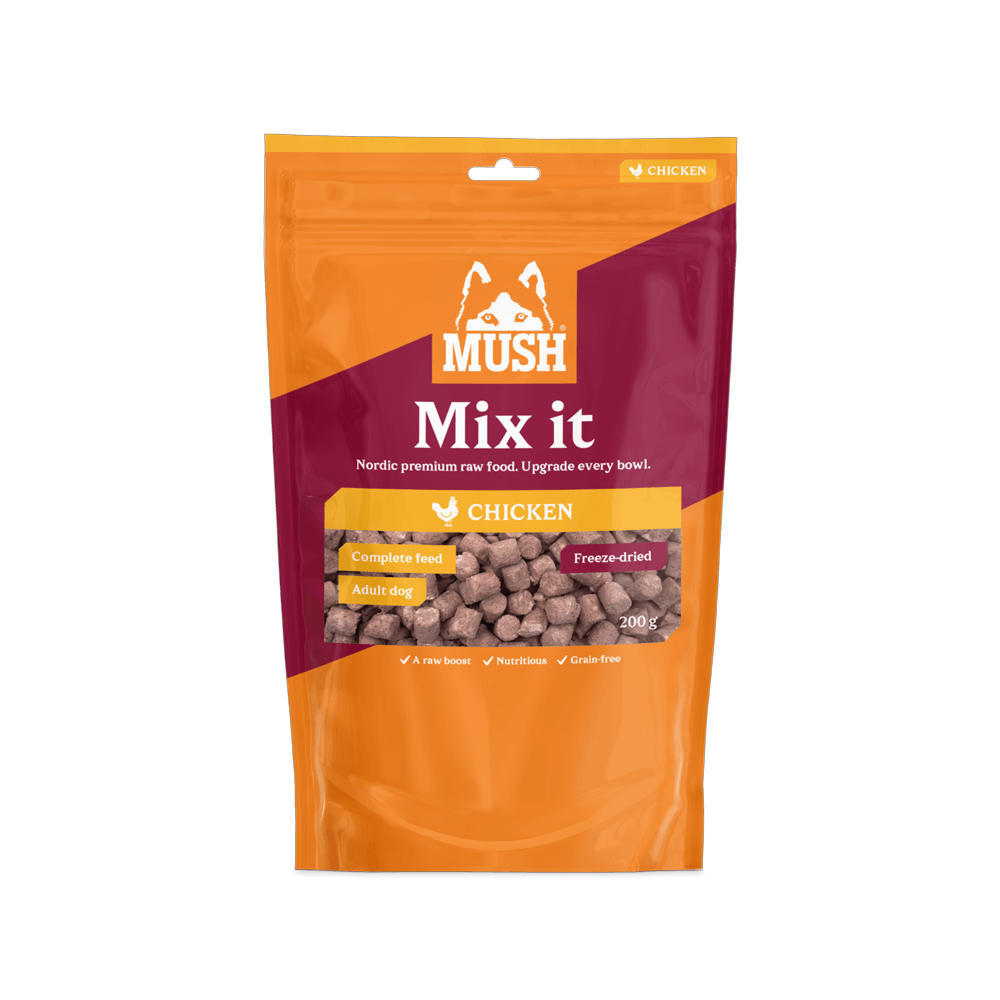 Mush Mix it – Freeze-Dried Kyckling- frystorkat helfoder
