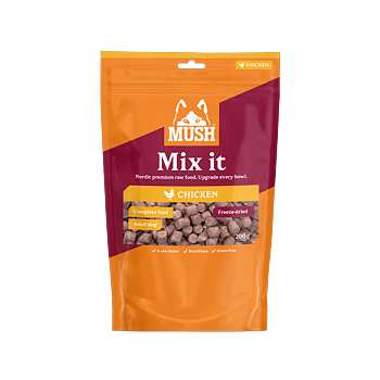 Mush Mix it – Freeze-Dried Kyckling- frystorkat helfoder