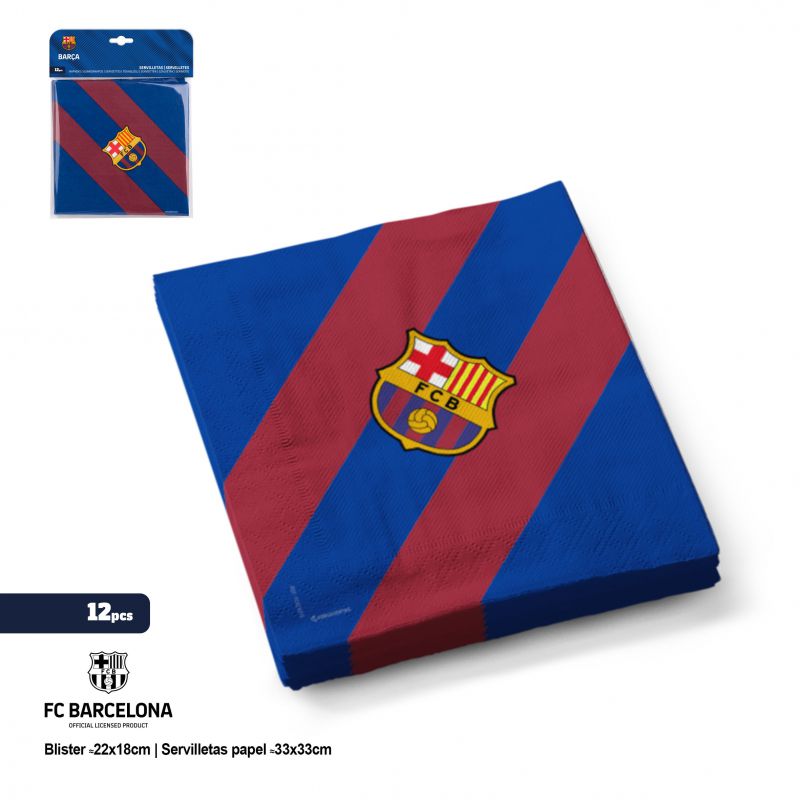 FC Barcelona Servetter 12-pack Blå Röd
