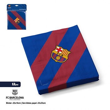 FC Barcelona Servetter 12-pack Blå Röd