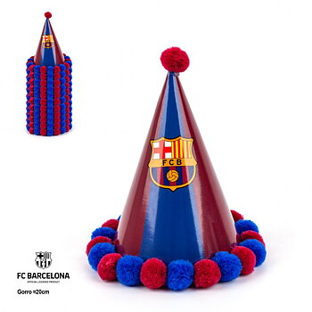 FC Barcelona Partyhattar Pompon