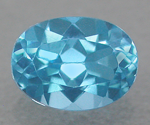 1.64 ct oval formad top kvalitets naturlig Swiss blå topas ädelsten - 2