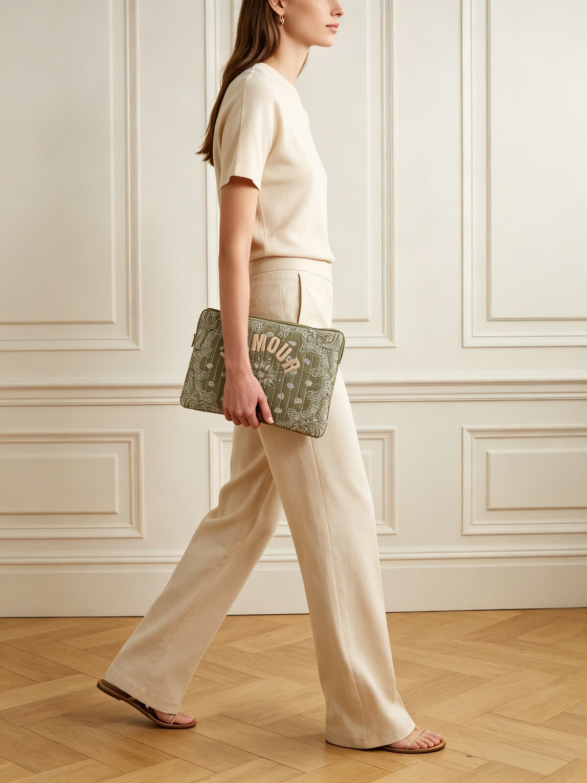 Laptop case L`amour khaki - 4