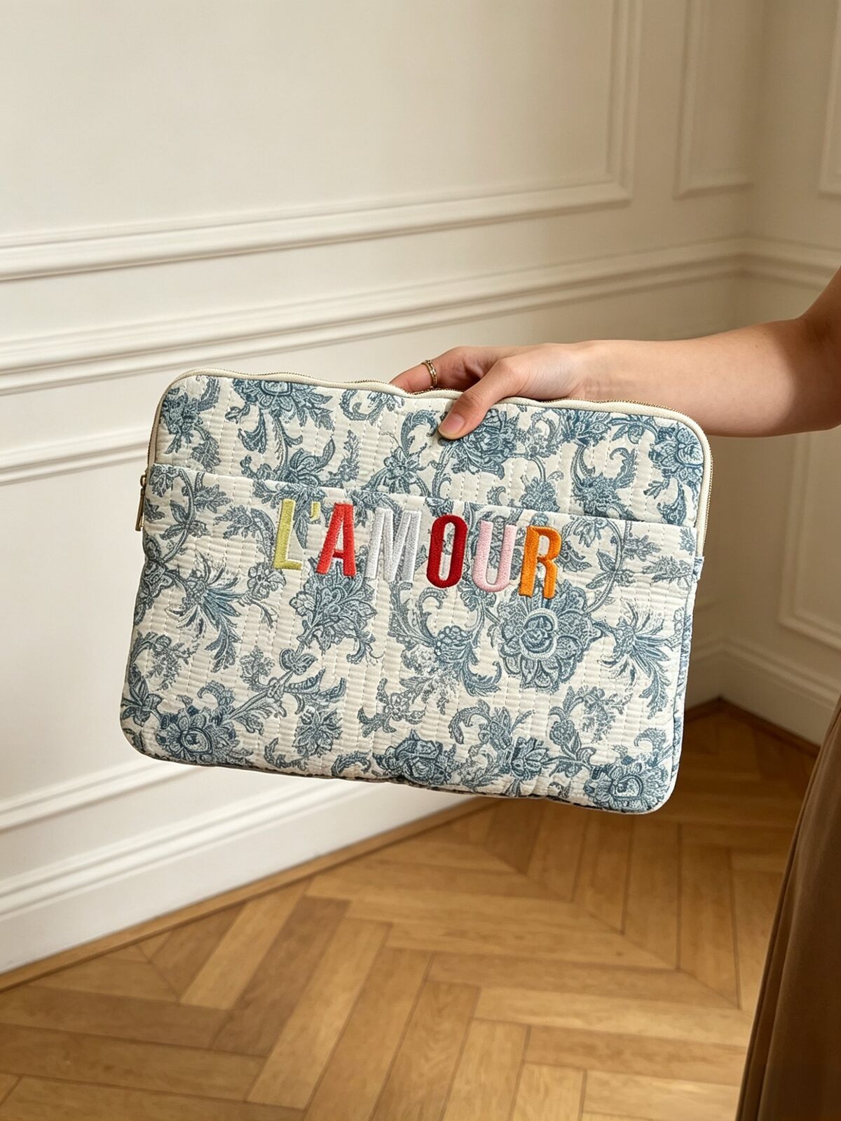 Laptop case L´amour blue