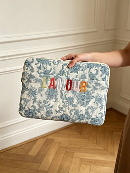 Laptop case L´amour blue