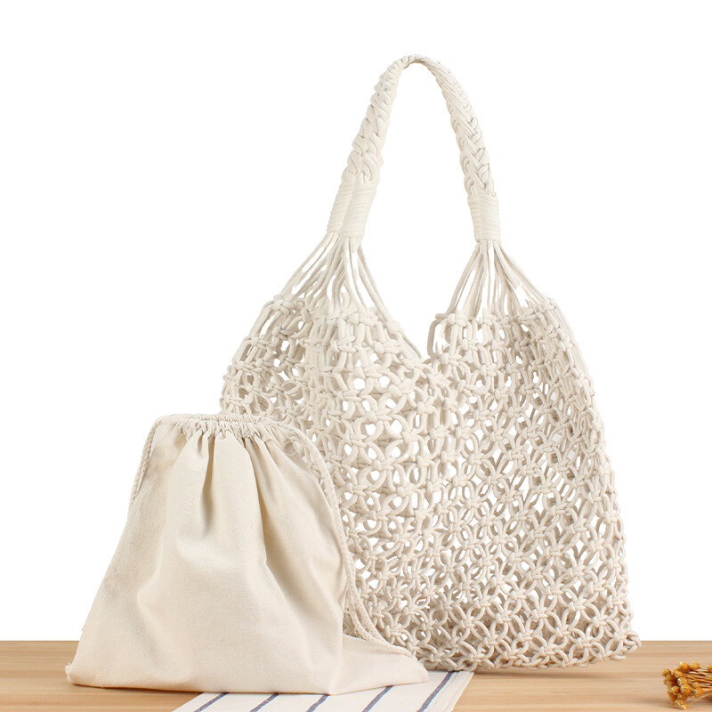 Crochet bag offwhite - 3