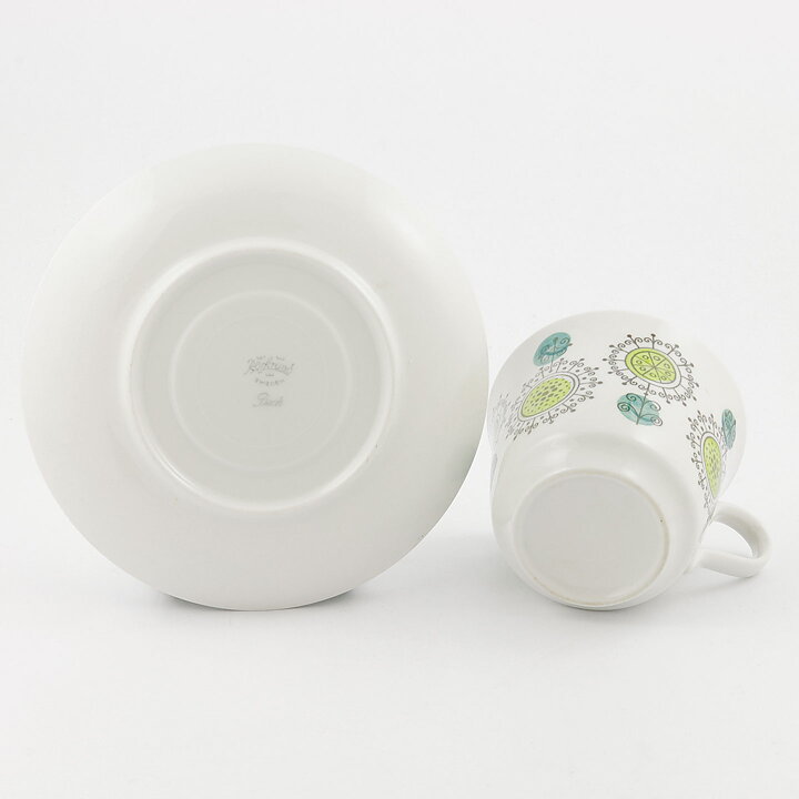 Puck Teacup with Modern Decor from Rörstrand 11 cm (1950s) (2) 