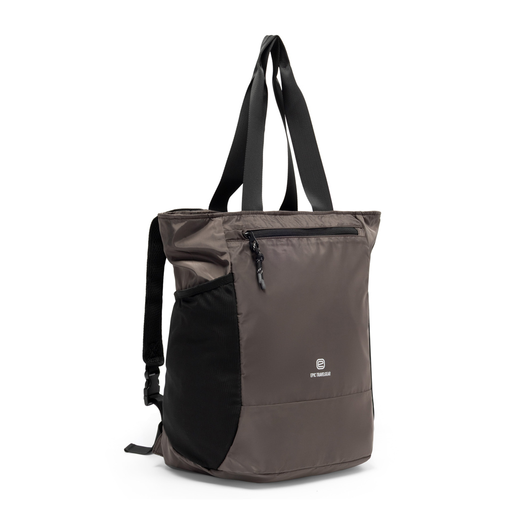 Hopvikbar toteryggsäck - EPIC Xpak Flight Tote Backpack 24L Brown