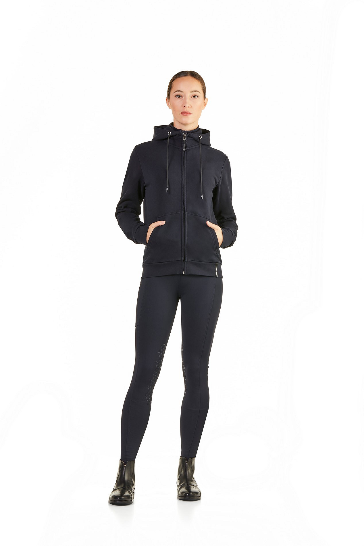 EGO7  Sweatshirt med  huva och dragkedja ZOW Navy - 2