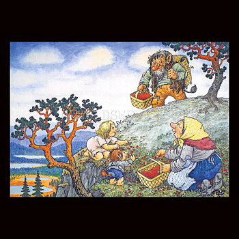 PLOCKA BÄR No: 109 - 60109- Trollkort Rolf Lidberg Vykort A6 - 911