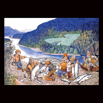NOTDRAGNING No: 154 - 60154- Trollkort Rolf Lidberg Vykort A6 - 912