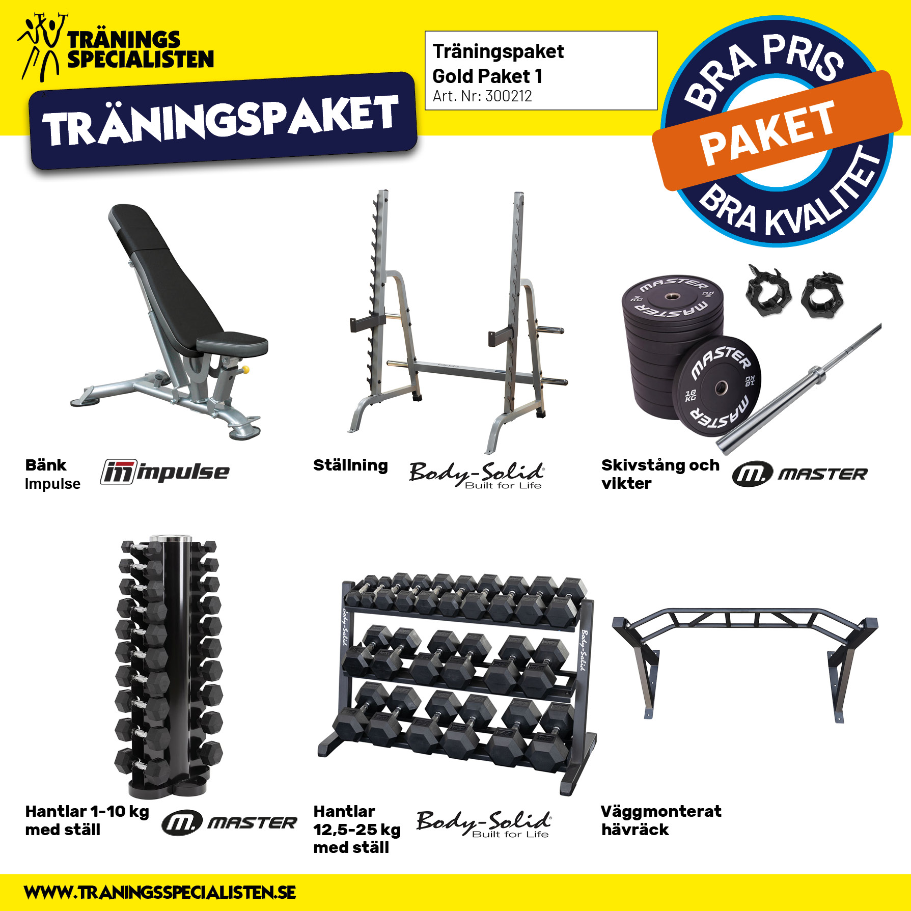 Träningspaket Gold 1