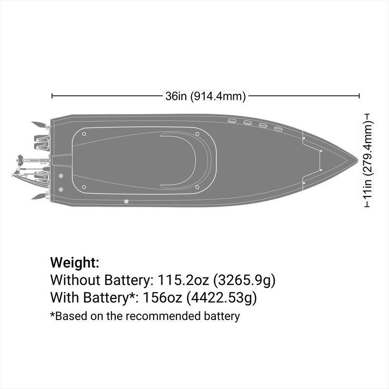 PROBOAT 36inch Pro Boat Sonicwake V3 Black - 33