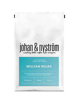Johan & Nyström - Willyan Rojas - Colombia - Washed - Ljusrostade kaffebönor - 250g