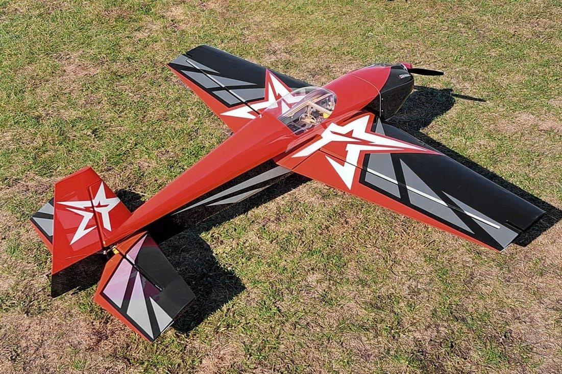 AJ Aircraft 51inch Slick 540 ARF - red/black