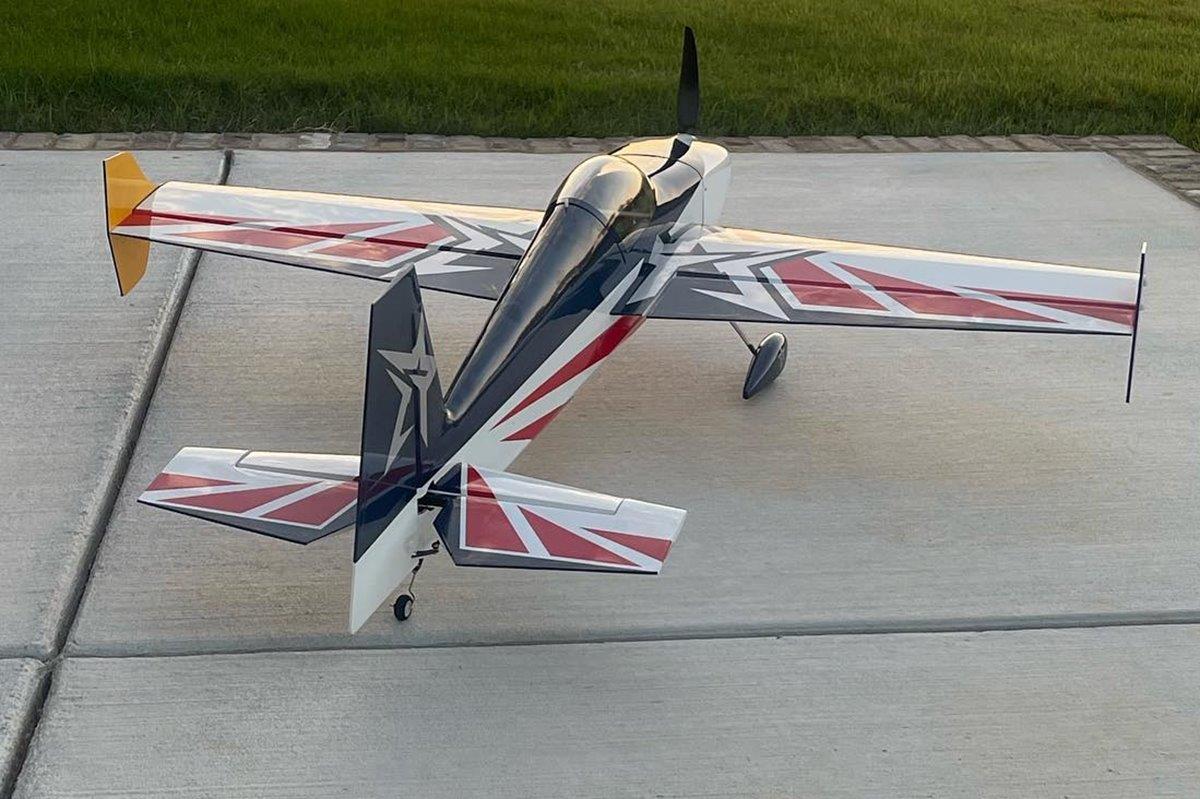 AJ Aircraft 51inch Slick 540 ARF - red/blue - 7
