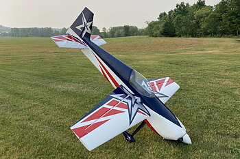 AJ Aircraft 51inch Slick 540 ARF - red/blue