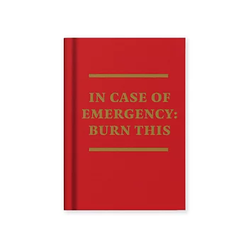 In Case of Emergency A7 Fabric Hardback Notebook