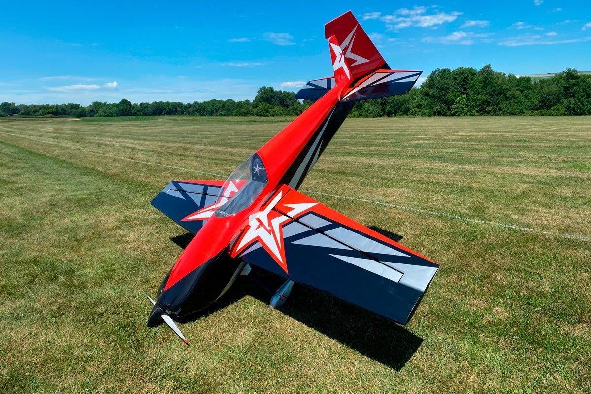 AJ Aircraft 74inch Slick 540 ARF - red - 2