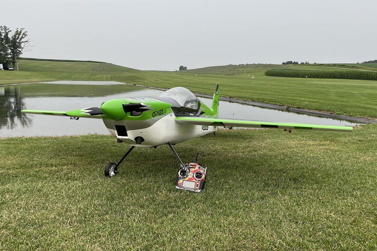 AJ Aircraft 106inch Raven DT ARF - green - 5