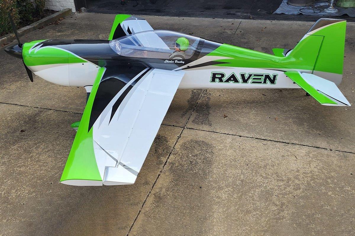 AJ Aircraft 106inch Raven DT ARF - green - 4